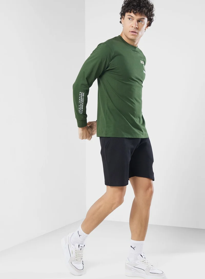 Namshi x Sustainable Long Sleeve T-shirt With Back Print