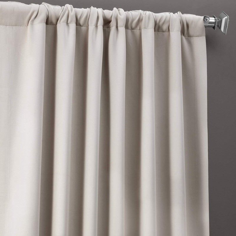HPD Half Price Drapes Solid Room Darkening Curtains 50 X 120 (1 Panel), BOCH-171113-120, Alabaster Beige - Image 3
