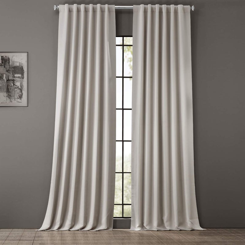 HPD Half Price Drapes Solid Room Darkening Curtains 50 X 120 (1 Panel), BOCH-171113-120, Alabaster Beige - Image 2