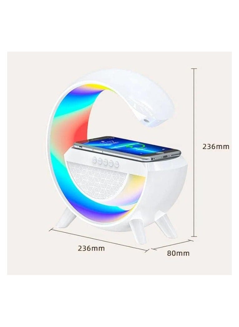 إضاءة LED ليلية كبيرة الحجم بالإضافة إلى الشحن اللاسلكي ومكبر صوت بلوتوث - Image 5