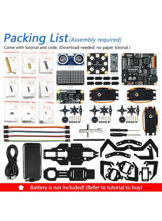 Freenove Robot Ant Kit (Compatible with Arduino IDE), Dot Matrix Expressions, Ultrasonic Obstacle Avoidance, Colorful Lights, App, STEM Project - pzsku/Z377F2267947DC42B677EZ/45/1748956621/541ed8b8-0b68-4677-88b5-7e7c06b5fe2f