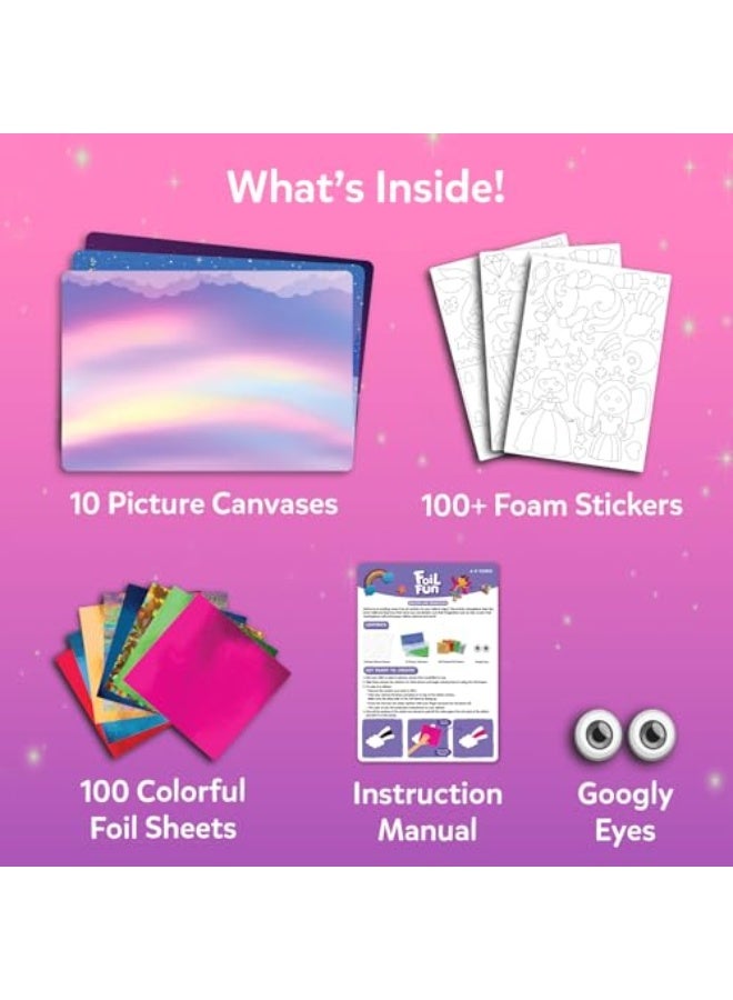 Skillmatics Foil Fun - Unicorns  Princesses, No Mess Art for Kids, Craft Kits  Supplies, DIY Creative Activity, Travel Toys, Gifts for Ages 4, 5, 6, 7, 8, 9铝箔乐趣-独角兽和公主，孩子们没有混乱的艺术，工艺套件和用品，DIY创意活动，旅行玩具，4岁，5岁，6岁，7岁，8岁，9岁的礼物 - Image 3
