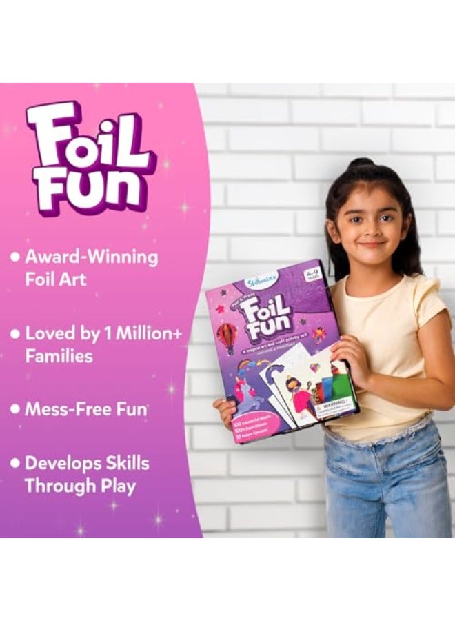 Skillmatics Foil Fun - Unicorns  Princesses, No Mess Art for Kids, Craft Kits  Supplies, DIY Creative Activity, Travel Toys, Gifts for Ages 4, 5, 6, 7, 8, 9铝箔乐趣-独角兽和公主，孩子们没有混乱的艺术，工艺套件和用品，DIY创意活动，旅行玩具，4岁，5岁，6岁，7岁，8岁，9岁的礼物 - Image 2
