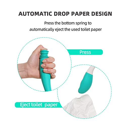 Fanwer Toilet Aids Tools,Long Reach Comfort Wipe,Extends Your Reach Over 15" Grips Toilet Paper or Pre-Moistened Wipes - Image 2