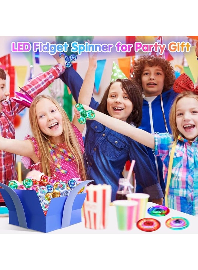 Gigilli Fidget Spinners 16 Pcs, Party Favors Led Light Up Fidget Spinners Bulk Kids Goodie Bag Stuffers, Glow in The Dark Party Supplies, Birthday Classroom Prizes Return Gifts - Image 2