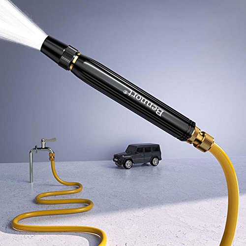 Bennort High Pressure Water Gun for Car Washer Bike Washing Cleaning, Water Spraying with Adjustable Sprayer and 1/2" Hose Clamp, Water Jet Spray Nozzle for Window, Watering Gardening, Bathing - Image 4