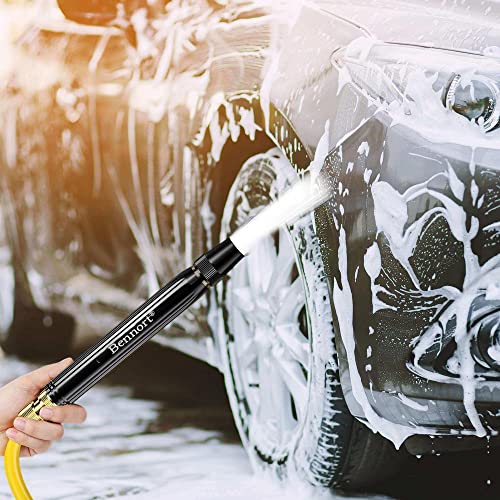 Bennort High Pressure Water Gun for Car Washer Bike Washing Cleaning, Water Spraying with Adjustable Sprayer and 1/2" Hose Clamp, Water Jet Spray Nozzle for Window, Watering Gardening, Bathing - Image 2