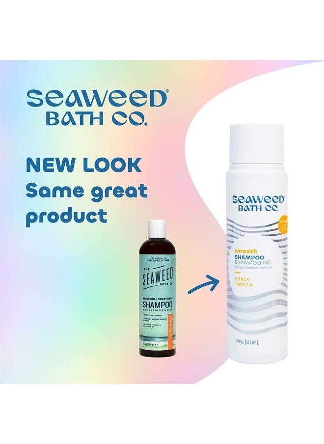 Seaweed Bath Co. Smooth Shampoo, Citrus Vanilla Scent, 12 Ounce, Sustainably Harvested Seaweed, Borage and Broccoli Seed Oils, For Curly and Frizzy Fine Hair - pzsku/Z377F4B541F76ABBDB906Z/45/_/1687530800/20f90bfe-2d44-424b-bf7b-cad4abcf69d4