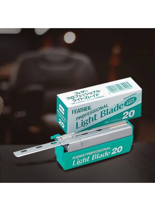 Feather Artist Club ProLight Razor Blades - (3 Pack of 20) - Single Straight Edge Razor Blade Refills for Shaving - For Men, Women, & Barbers - Image 4