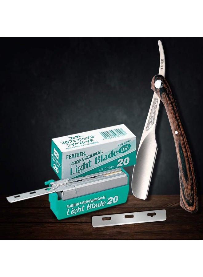 Feather Artist Club ProLight Razor Blades - (3 Pack of 20) - Single Straight Edge Razor Blade Refills for Shaving - For Men, Women, & Barbers - Image 3