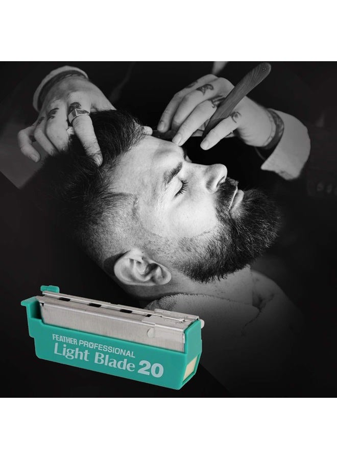 Feather Artist Club ProLight Razor Blades - (3 Pack of 20) - Single Straight Edge Razor Blade Refills for Shaving - For Men, Women, & Barbers - Image 2