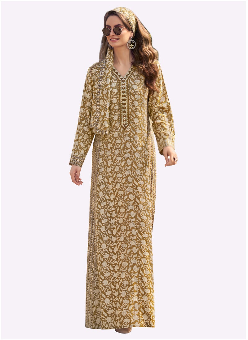 Sara Arabia Sara Arabia Floral Jalabiya  - Image 1