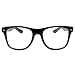 Kangaroo Black Fake Glasses Classic Superhero Glasses Frames Retro Clear NonPrescription Nerd Costume Eyeglasses for Men Women for Cosplay Unisex Nerdy Accessories for Costumes - Image 2