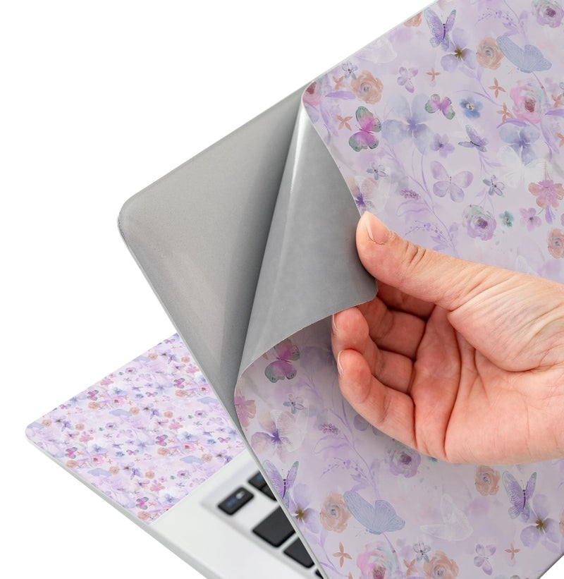 AORTDES Laptop Skin Sticker 12.1 13 13.3 14 15 15.6 Inches Netbook Sticker Decal Reusable Universal Notebook PC Art Personalized Protector by AORTDES (AD-NEK-77 Flowers & Butterflies) - Image 5