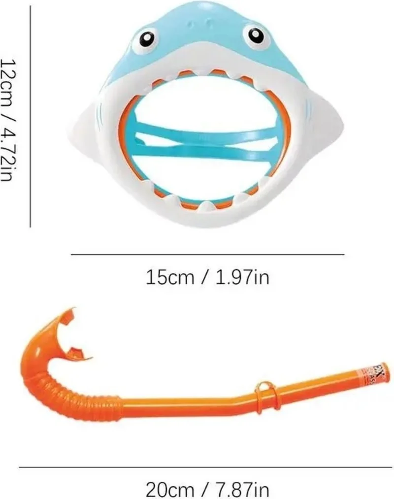 INTEX White Shark Mask and Snorkel Set Ages 3+