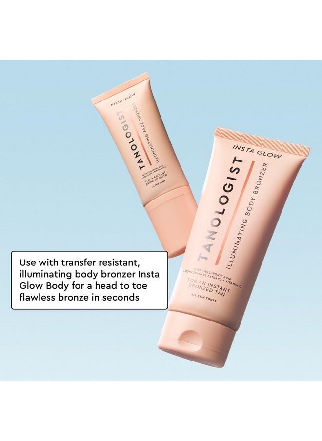 Tanologist Tanologist Instaglow Illuminating Bronzer for Face - Instant Self Tanner - Last 24 hours - Hyalyronic Acid & Vitamin C - Natural & Vegan - 2.02 fl. oz  - Image 2
