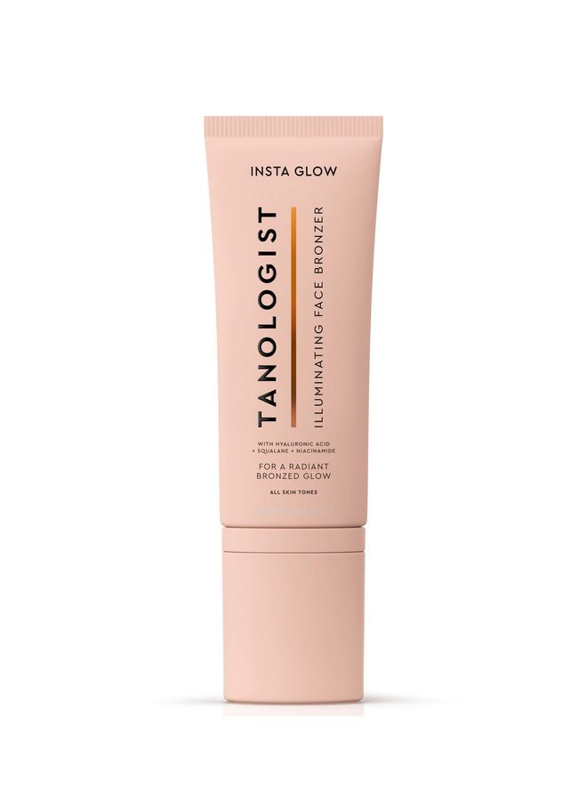 Tanologist Tanologist Instaglow Illuminating Bronzer for Face - Instant Self Tanner - Last 24 hours - Hyalyronic Acid & Vitamin C - Natural & Vegan - 2.02 fl. oz  - Image 1