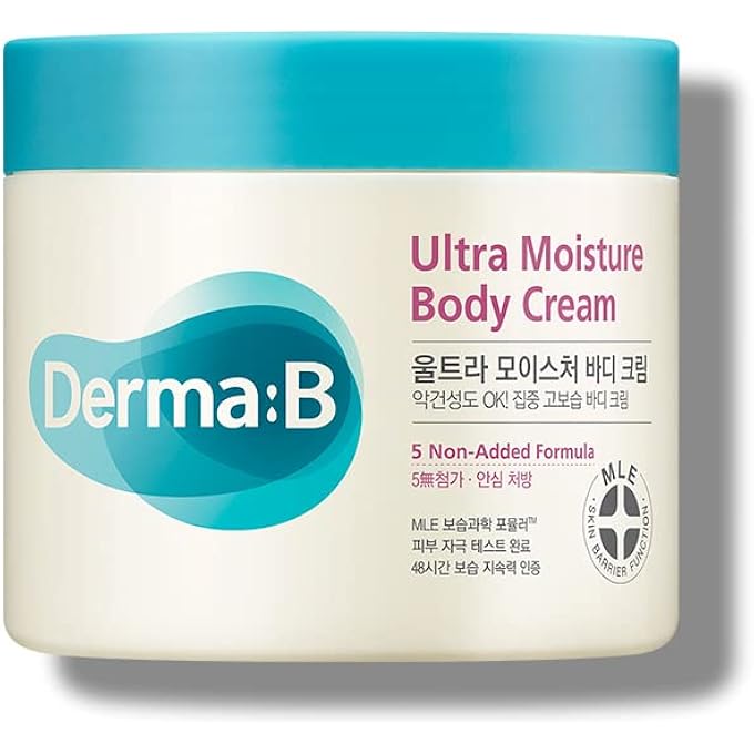 derma b Ultra Moisture Body Cream with Olive Oil and Allantoin, 48 Hour Lasting Skin Moisturization, 14.54 Fl Oz, 430ml - Image 1
