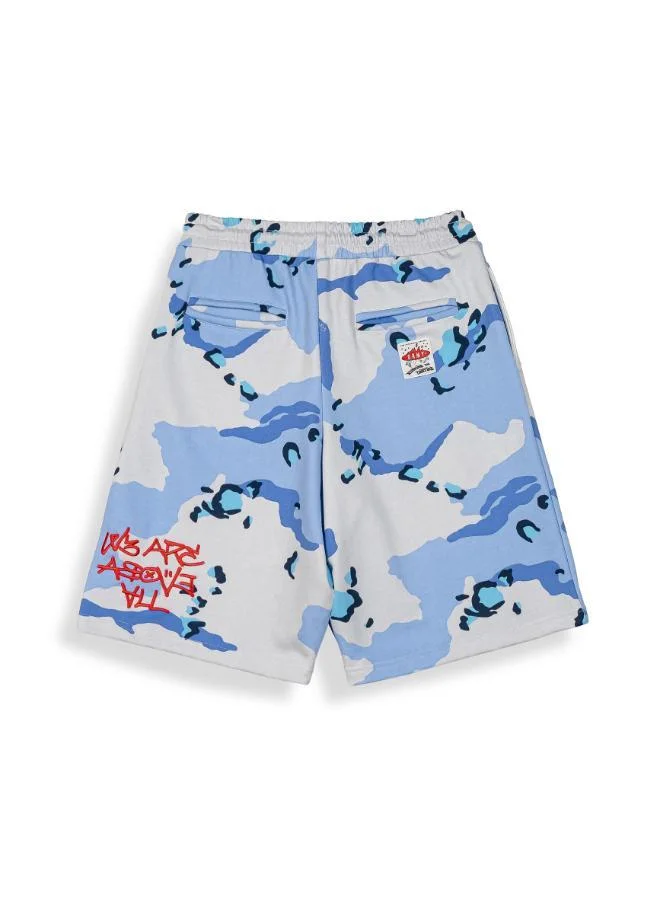 Grimey Concreat Jungle All Over Print Baggy Sweatshorts