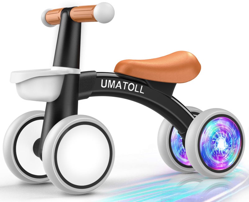 Umatoll Colorful Lighting Baby Balance Bike Toys for 1 Year Old Boys Gifts Adjustable Seat Baby Walker One Year Old Boy Birthday Gifts 1224 Months Toddler First Ride on Toys - Image 2