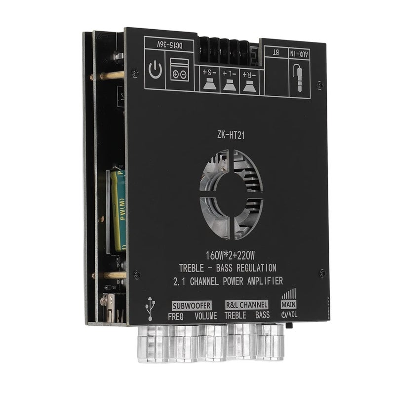 Stable Performance 2.1 Channel Stereo Amplifier Board with 160W Output Power for Left and Right Channels, Ideal for 4-8Ω Speakers - Image 3