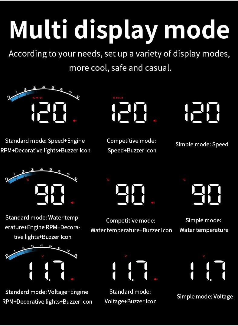 جولف لينك - شاشة عرض أمامية GULFLINK (HUD) M6s - Image 1