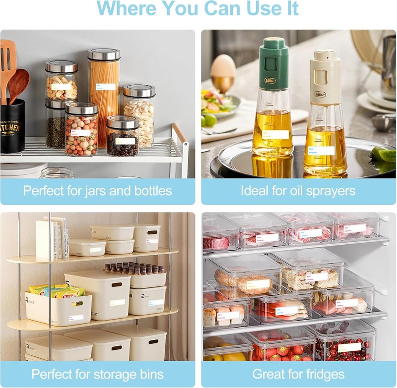 Bueake 900pcs 1 inch X 3 inch Restaurant Quality Shelf Life Food Rotation Labels, Self-Adhesive Removable for Reusable Containers, Food Safety Date Sticker, Leftover Labels (1 * 3in-900pcs-Multicolor) - Image 3
