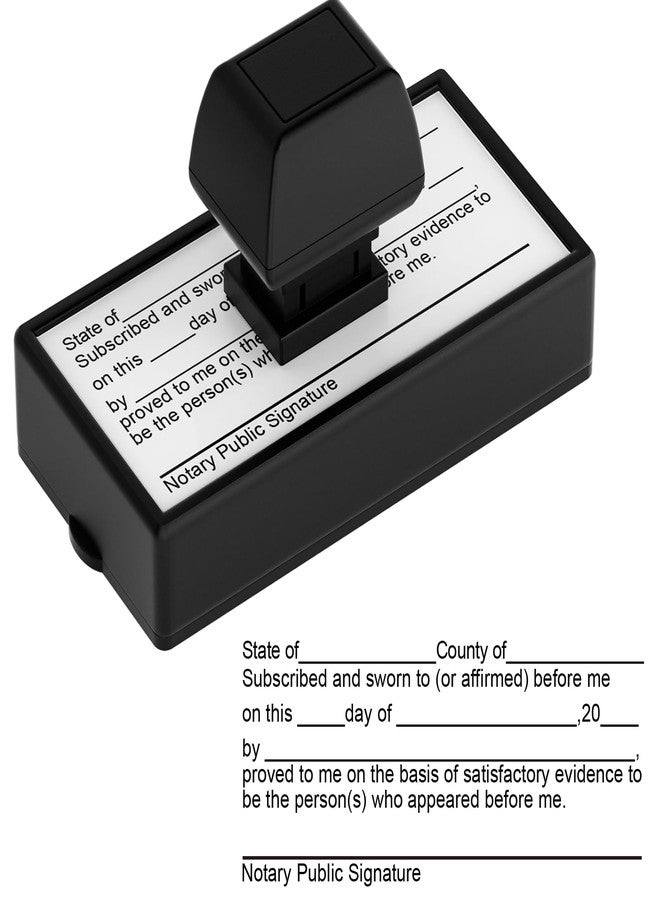 WAHXIAOSW Notary Stamps, Notary Jurat Stamp, Notary Supplies That are Easy to Store, Notary Stamp, Notary Seal - Image 1