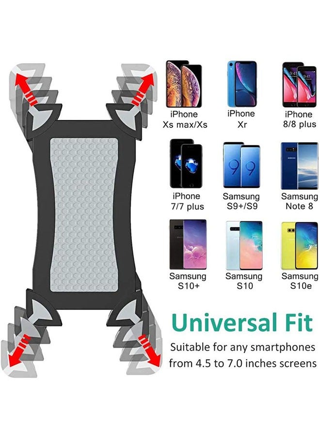 LENND 360 Degree Rotation Anti-Shake Bicycle Phone Holder, Universal Motorcycle Mobile Phone Holder Mount Clamp Compatible with iPhone and Samsung - Image 5