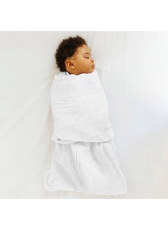 Halo - Baby Sleeping Bag Swaddle, 1.5 Tog Sleepsack, 100% Cotton, White Sleeping Sack For Newborn Babies, Easy Zip Access Nappy Change, Wearable Blanket Grow Bag, Boys And Girls, 0 - 3 Months - Image 1