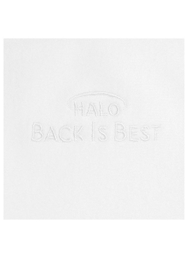 Halo - Baby Sleeping Bag Swaddle, 1.5 Tog Sleepsack, 100% Cotton, White Sleeping Sack For Newborn Babies, Easy Zip Access Nappy Change, Wearable Blanket Grow Bag, Boys And Girls, 0 - 3 Months - Image 1