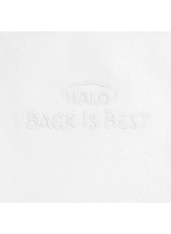 Halo Baby Sleeping Bag Swaddle, 1.5 Tog Sleepsack, 100% Cotton, White Sleeping Sack For Newborn Babies, Easy Zip Access Nappy Change, Wearable Blanket Grow Bag, Boys And Girls, 0 - 3 Months