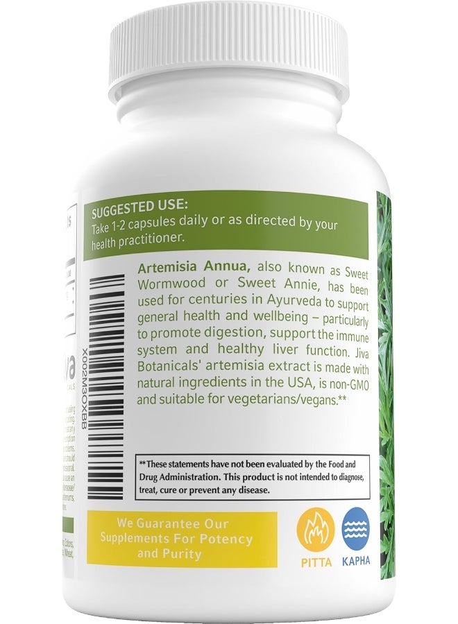 Jiva BOTANICALS - Artemisia Annua Capsules - Sweet Wormwood Capsules - Wormwood Herb Extract From Sweet Wormwood Root - Leverage The Benefits Of Wormwood Plant - 90 Capsules - Image 2