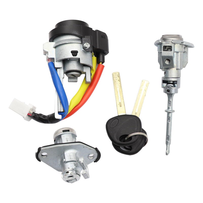 اسطوانة قفل باب مفتاح الإشعال من بريفير ويرهوس مع 2 مفتاح متوافقة مع هيونداي سوناتا 20092014 تحل محل 819703SA00 812503SA00 6 دبابيس