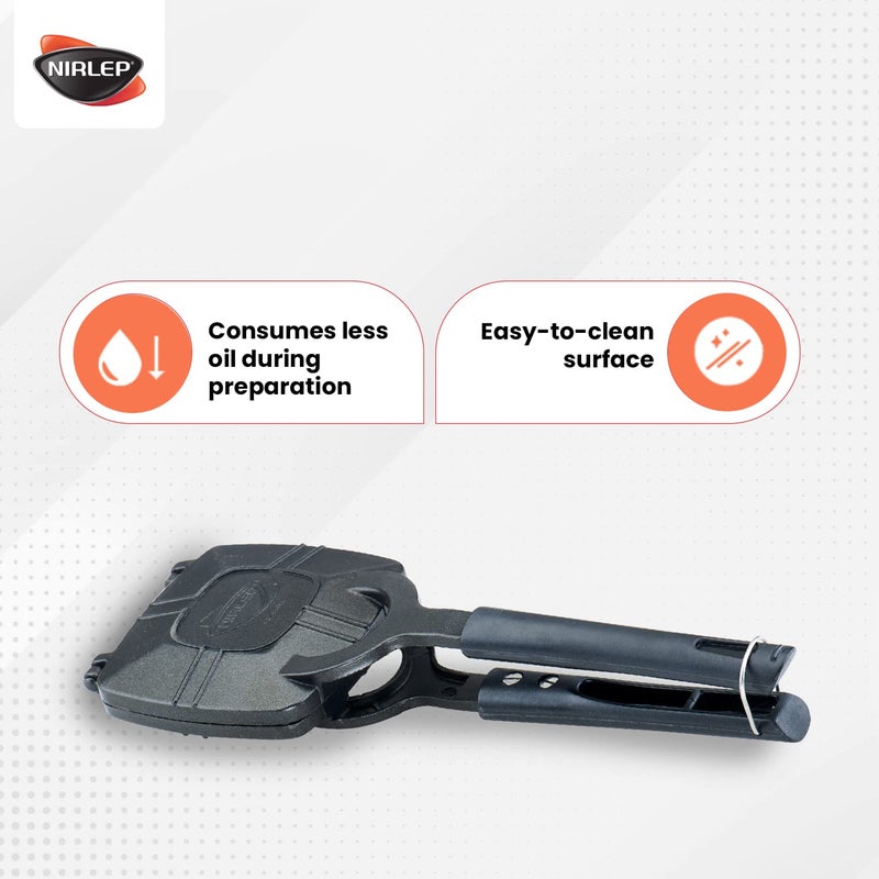 Nirlep Nonstick Gas Sandwich MakerGriller G10 Aluminium Black - Image 4