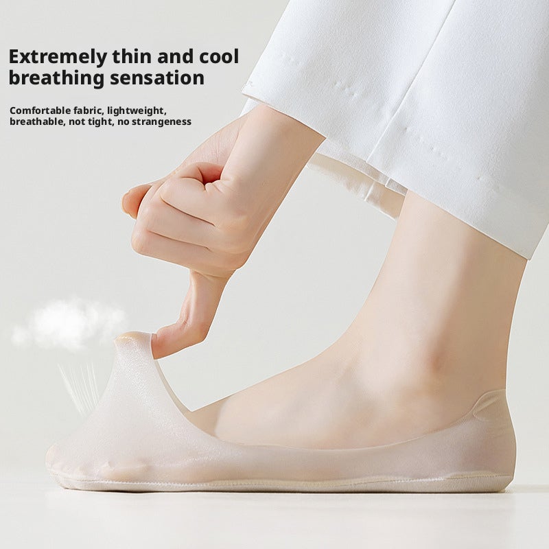 BONAS Ice Silk No-Show Socks for Women - Image 3