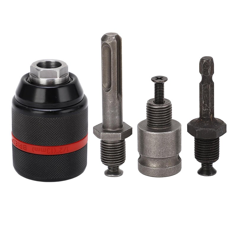 Ratchet Drill Chuck Self-Locking Chuck 10 Mm3/8 13 Mm1/2 Adapter Chuck With Connecting Rod - Image 4