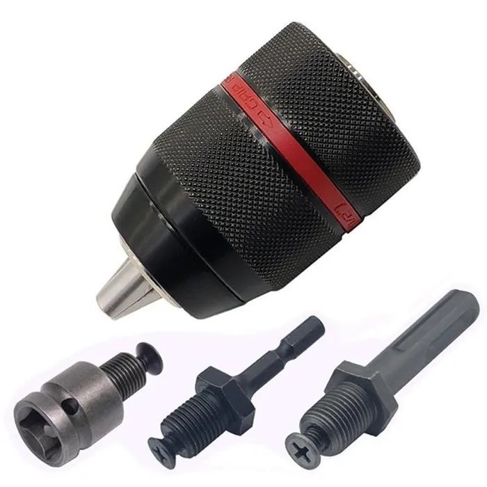Ratchet Drill Chuck Self-Locking Chuck 10 Mm3/8 13 Mm1/2 Adapter Chuck With Connecting Rod - Image 1