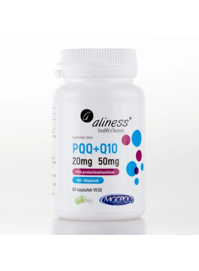 ألينس PQQ 20mg + Q10 50mg – دعم الطاقة الخلوية وصحة الدماغ – 60 كبسولة – مصنوع في ألمانيا - Image 1
