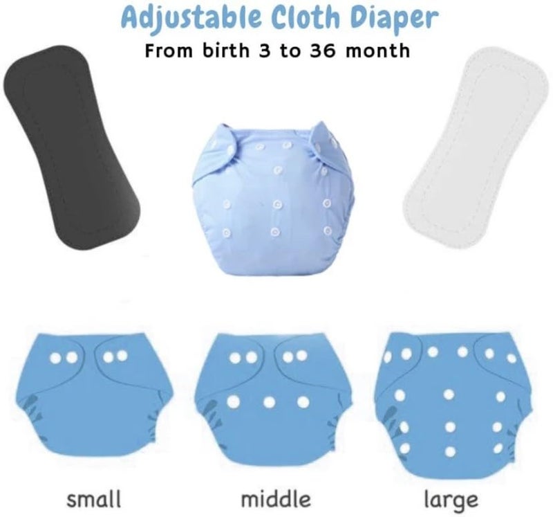 Kogar Print Reusable Washable Cloth Button Diaper Reuse Nappy - Image 3