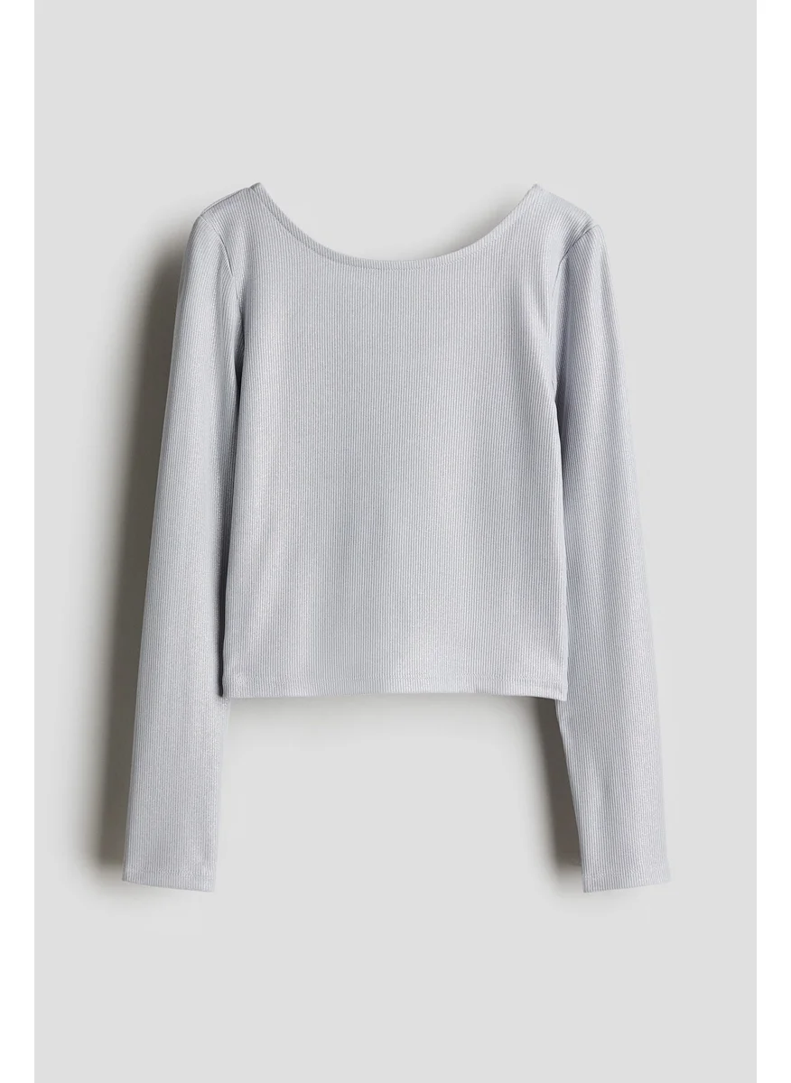 اتش اند ام Ribbed Jersey Top