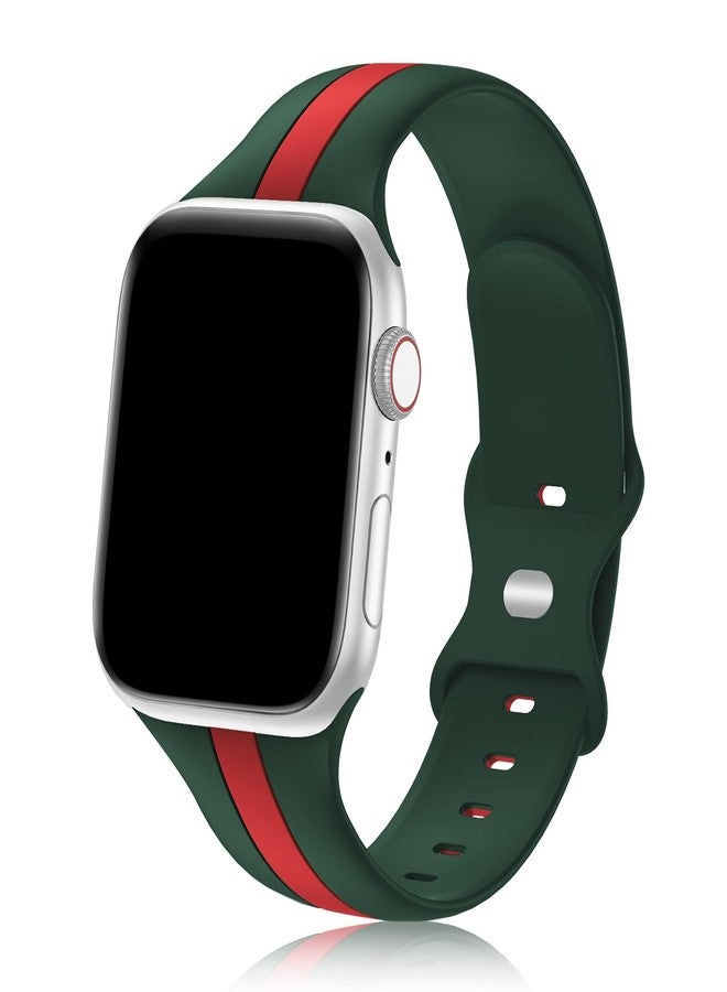 Seizehe Designer Sport Band Compatible with Apple Watch iWatch Bands 38mm 40mm 41mm 42mm 44mm 45mm 46mm 49mm Men Women,Soft Silicone Strap Wristbands for Apple Watch Series 11/10/9/8/7/6/5/4/3/2/1/SE/Ultra 2 - Image 1