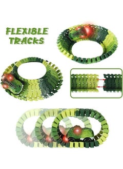 Cordova Dinosaur race track set – flexible track with car, bridge, and dinosaurs for kids  - Image 3