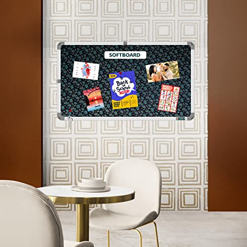 YAJNAS® 28x41 CM Premium Material Blossom Blue Designed Notice Board/Pin-up Board/Soft Board/Bulletin Board/Pin-up Display Board for Study Room, Home, Office & School Use - Image 5