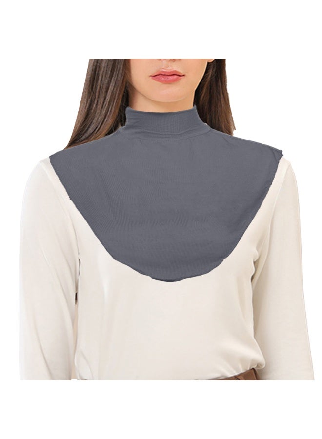 Womens Fake Collar,Top Neck Scarf, Islamic Hijab Extensions Mock Neck Half Top Blouse Detachable Hijab Neck Warmer - Image 1