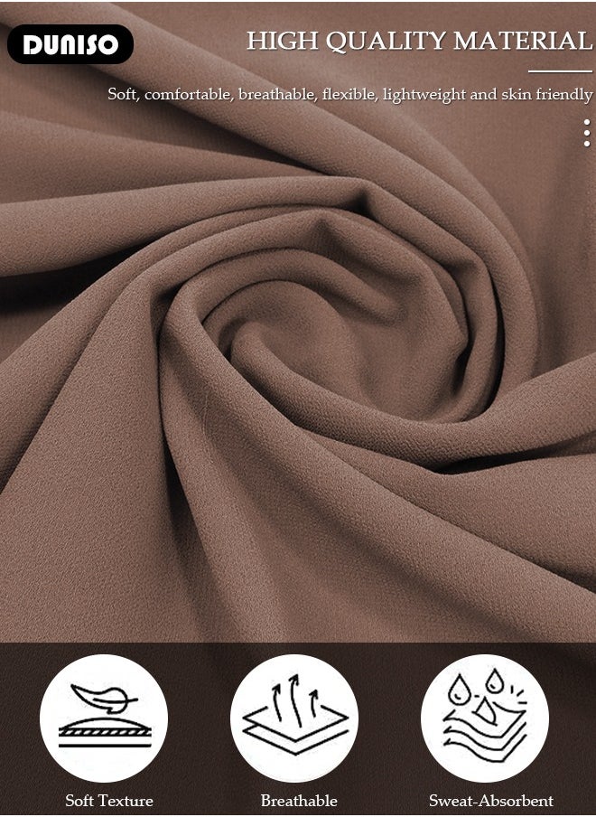 DUNISO Women's Hijab, Premium Breathable Chiffon Hijab, Stylish and Comfortable Hijab Scarfs,  Very Comfy & Good for Everyday Use, Versatile and Artistic Scarf for Women  - Image 2
