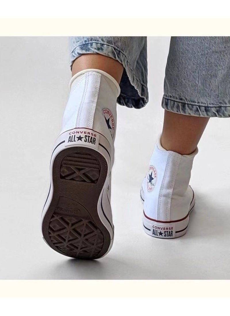 CONVERSE - Casual, yet stylish All Star Classic High - Top Canvas Shoes. Unisex in design, they are a hit among trend - followers and make for an excellent choice for couples. Whether it's a sports day or a laid - back date, these shoes offer comfort, fashion, and versatility. - Image 1