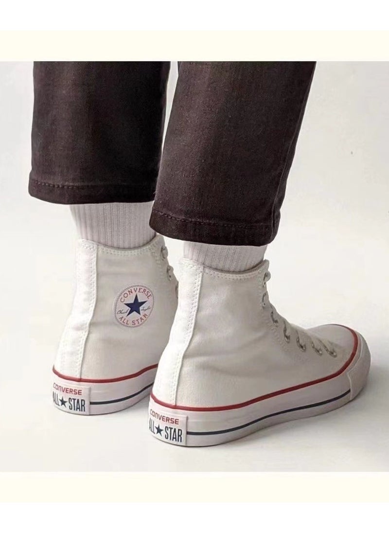 CONVERSE - Casual, yet stylish All Star Classic High - Top Canvas Shoes. Unisex in design, they are a hit among trend - followers and make for an excellent choice for couples. Whether it's a sports day or a laid - back date, these shoes offer comfort, fashion, and versatility. - Image 1
