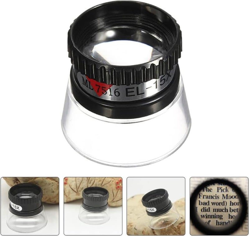 klarako Cylindrical Desktop Magnifying Glass Household loupe Magnifier Acrylic Lens Handheld map Cylinder Drawing Desktop Magnifying Glass Paperweight Cylindrical Simple Magnifying Glass - Image 4