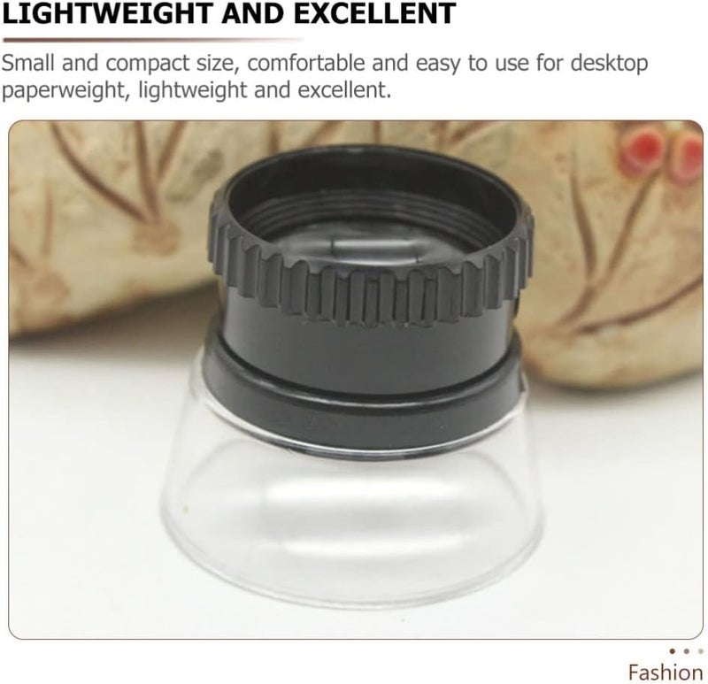 klarako Cylindrical Desktop Magnifying Glass Household loupe Magnifier Acrylic Lens Handheld map Cylinder Drawing Desktop Magnifying Glass Paperweight Cylindrical Simple Magnifying Glass - Image 1